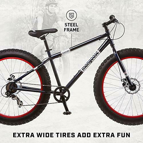 Dolomite Mens Fat Tire Mountain Bike, 26-Inch Wheels, 4-Inch Wide Navy Blue - Fresh Stock Dated December 2025