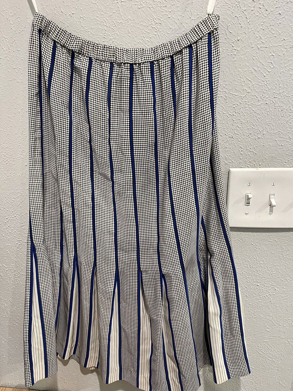 Vintage Tulip Striped Silk Skirt 1940’s Era Inspired Flared 100% Silk - Fresh Stock Dated March 2026