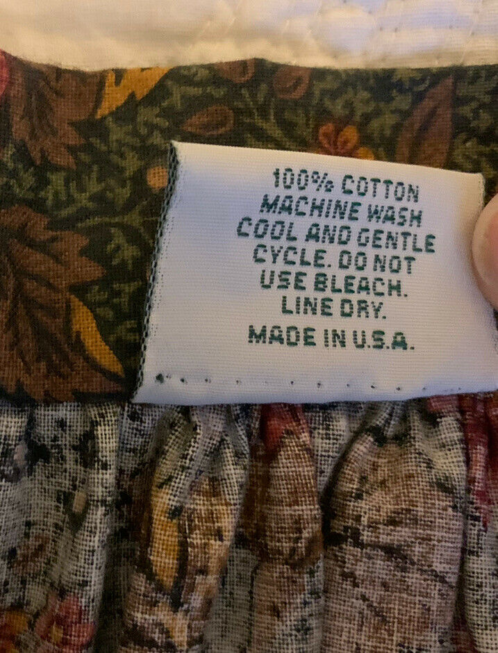 Vtg Vera Bradley 3 piece Floral Skirt Vest Belt Prairie USA Women’s Sz M Cottage - Fresh Stock Dated March 2026