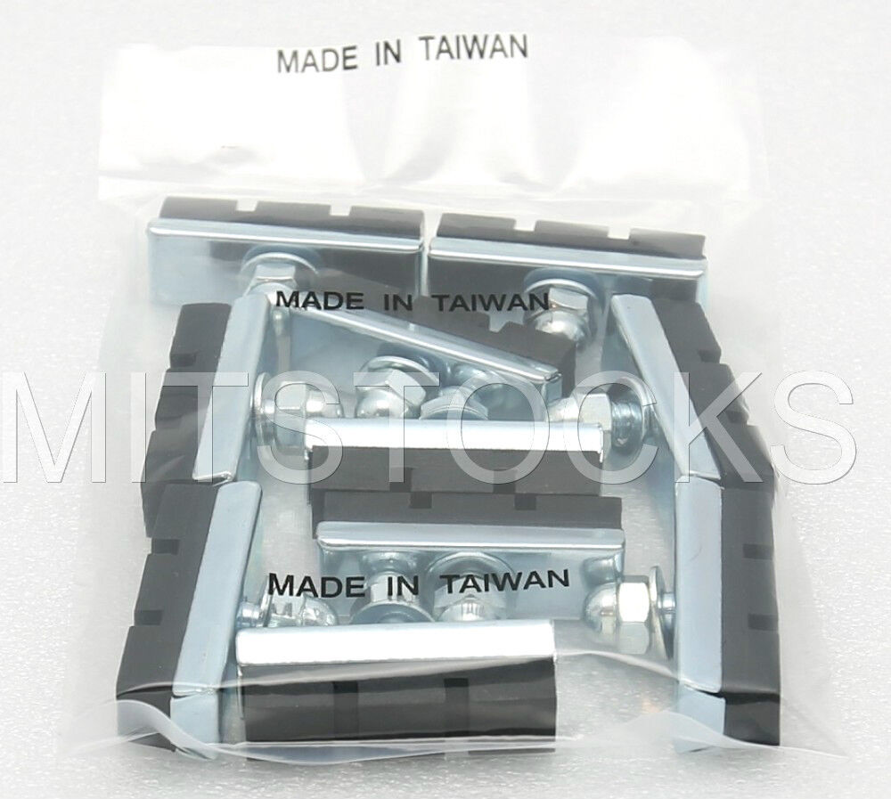 10 BOLT-ON BICYCLE BIKE 10 SPEED BRAKE PADS NEW - Fresh Stock Dated February 2026