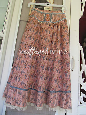 Romantic Victorian Floral Calico Gunne Sax Gunnies Vintage 1970s Prairie Skirt - Fresh Stock Dated February 2026