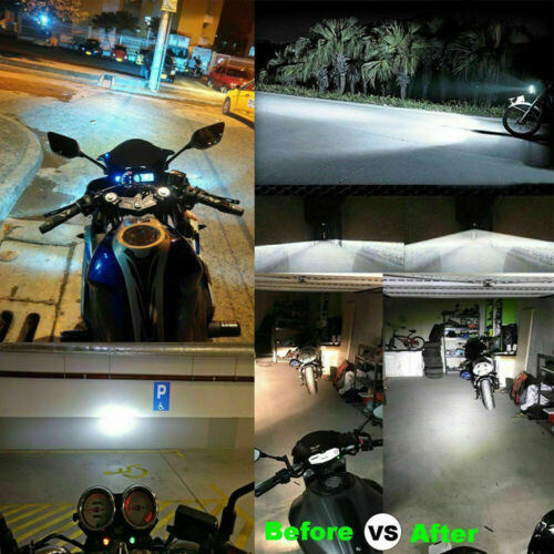 LED Headlight Bulbs For Kawasaki Ninja 250R EX250J 09-12 ZX6R ZX636F ABS 2013-15 - Fresh Stock Dated February 2026