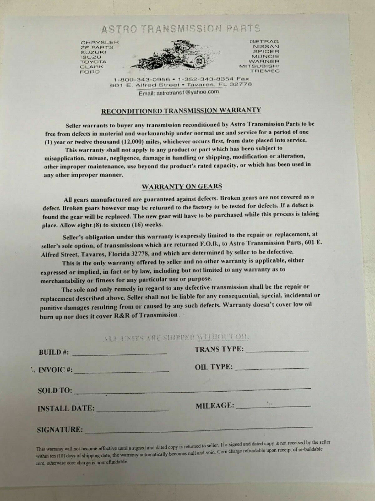 REMANUFACTURED TR3650 5 SPEED TRANSMISSION/FORD MUSTANG/2001-04/RBTR3650-E - Fresh Stock Dated February 2026