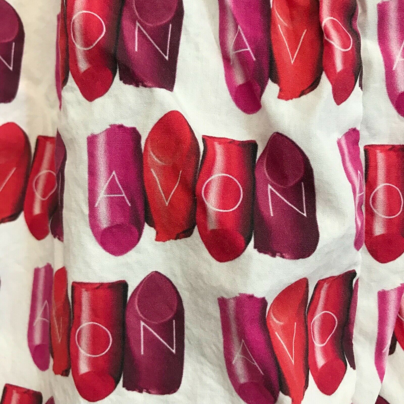 Vintage Avon Womens Size XS Skirt Pink Lipstick Pattern - Fresh Stock Dated March 2026