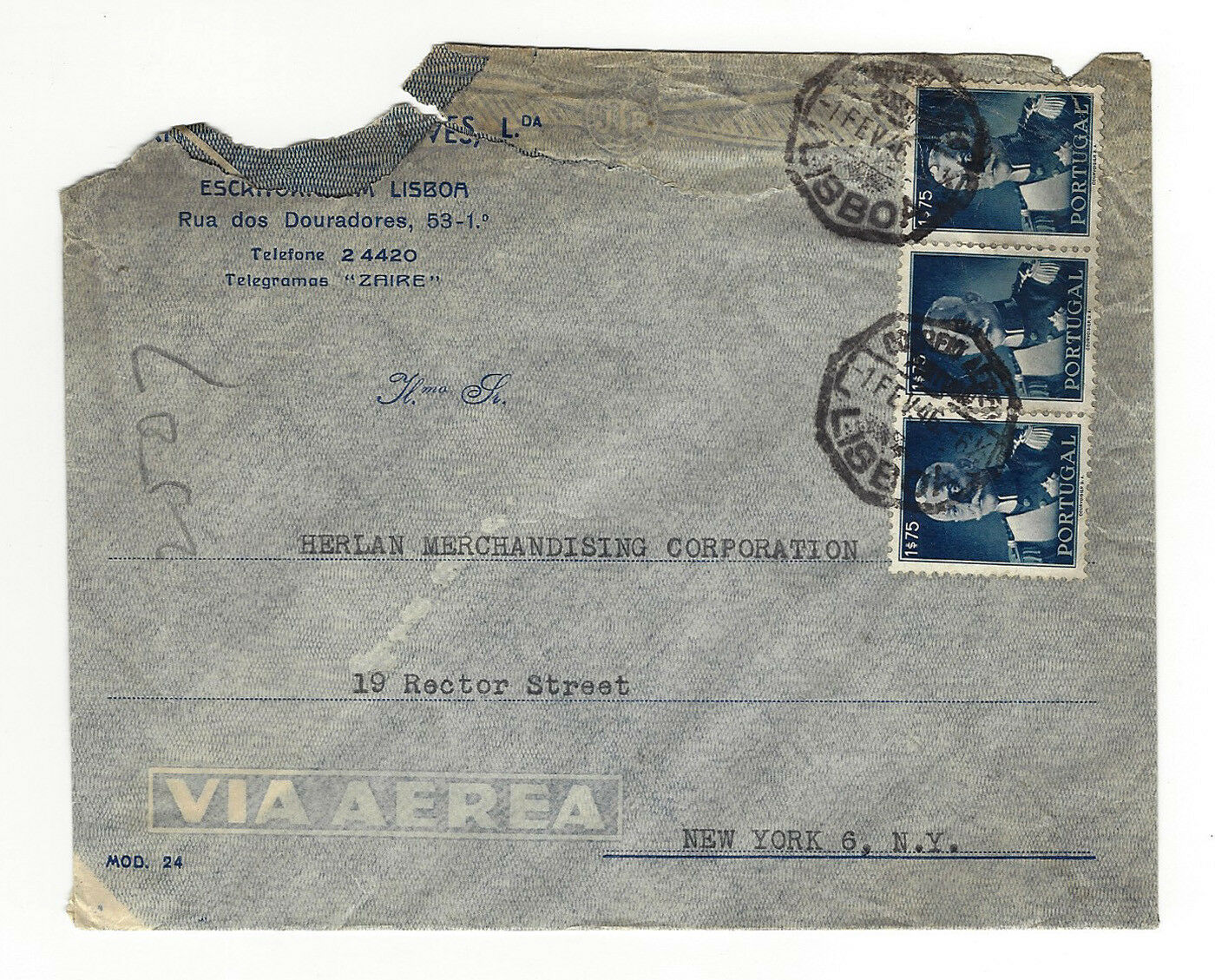Jamaica 1946 MIXED LOT 5 Vintage AIR MAIL envelops post marked 1946 One censored - Fresh Stock Dated February 2026