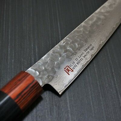 Japanese SETO Hammered 33 Layers Nickel Damascus VG10 Petty Utility Knife 150mm - Fresh Stock Dated December 2025