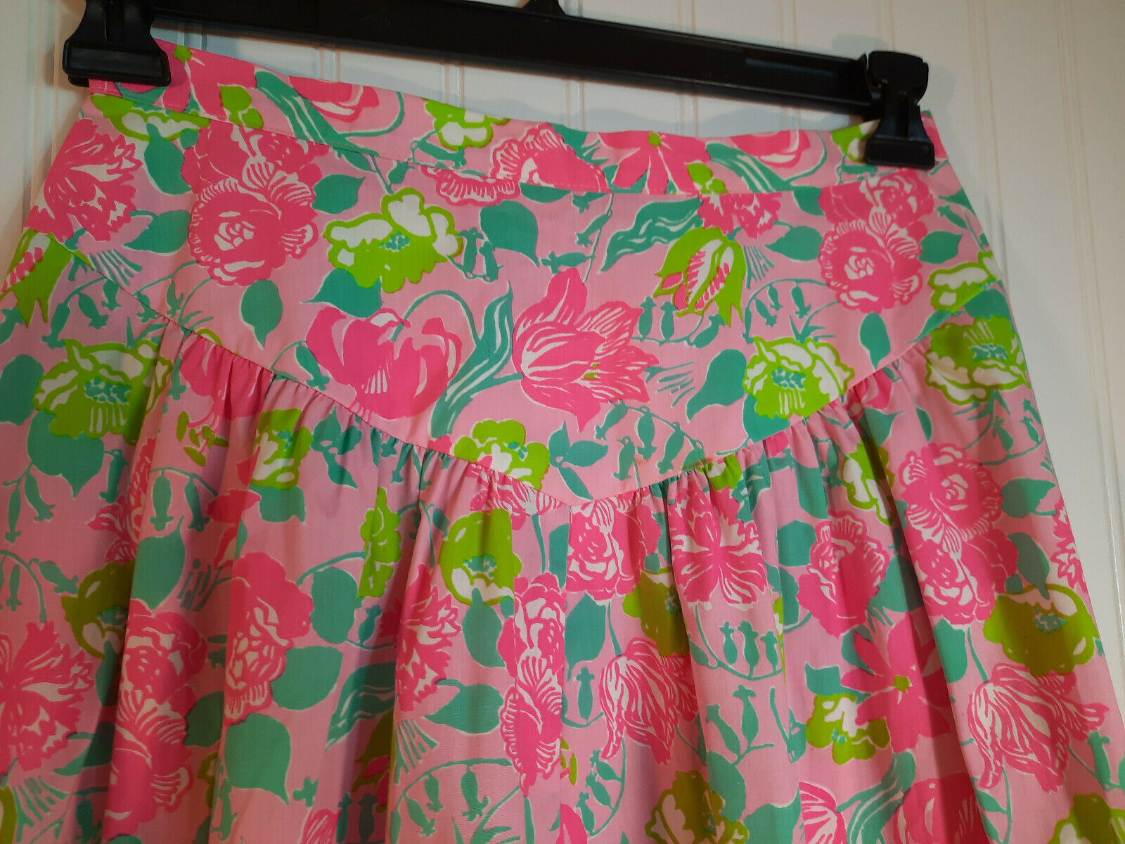 VTG 1970s 70s 80s The Lilly Pulitzer Floral Print Skirt Lace Sz 12 Women's NWOT - Fresh Stock Dated February 2026
