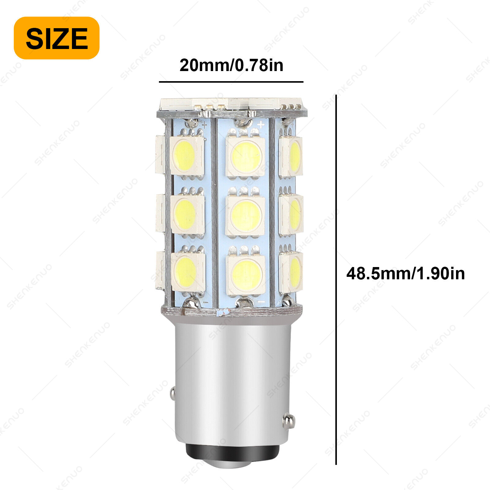 For Honda CB900F 919 2002-2007 2X 1034 1157 LED Parking Light Bulbs 6000K White - Fresh Stock Dated February 2026