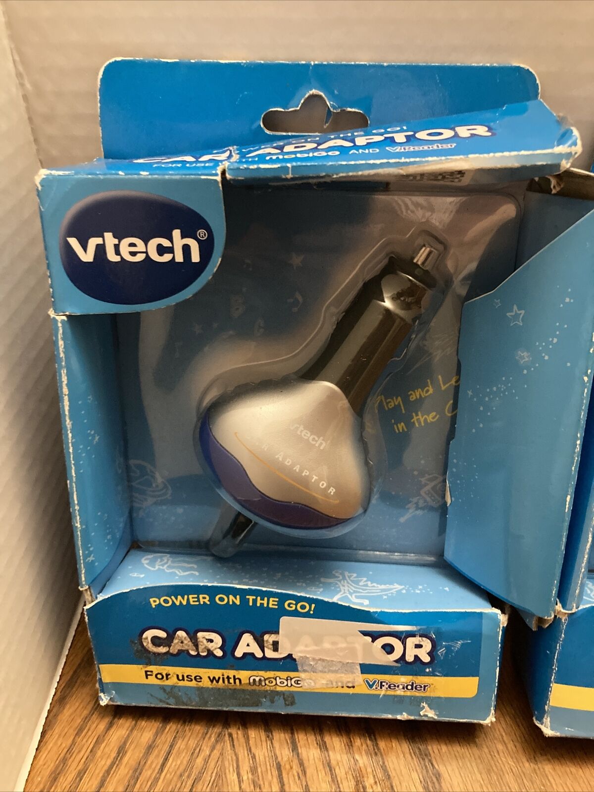 Lot of 3 VTech Car Chargers Adaptors MobiGo & V Reader NEW Model #80-091310 - Fresh Stock Dated February 2026