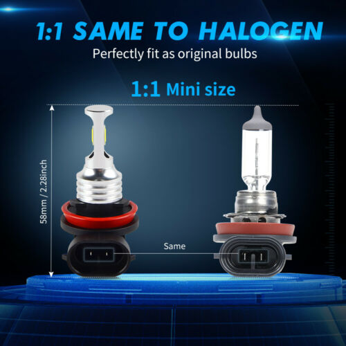 2x 100W H11 LED Headlight Bulb For DUCATI Superbike 1098 07-09,Panigale 899 2014 - Fresh Stock Dated February 2026