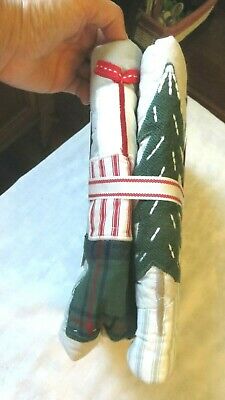 Pottery Barn Pillow cover SHAM Holiday Heritage Christmas Tree Plaid Santa Quilt - Fresh Stock Dated December 2025