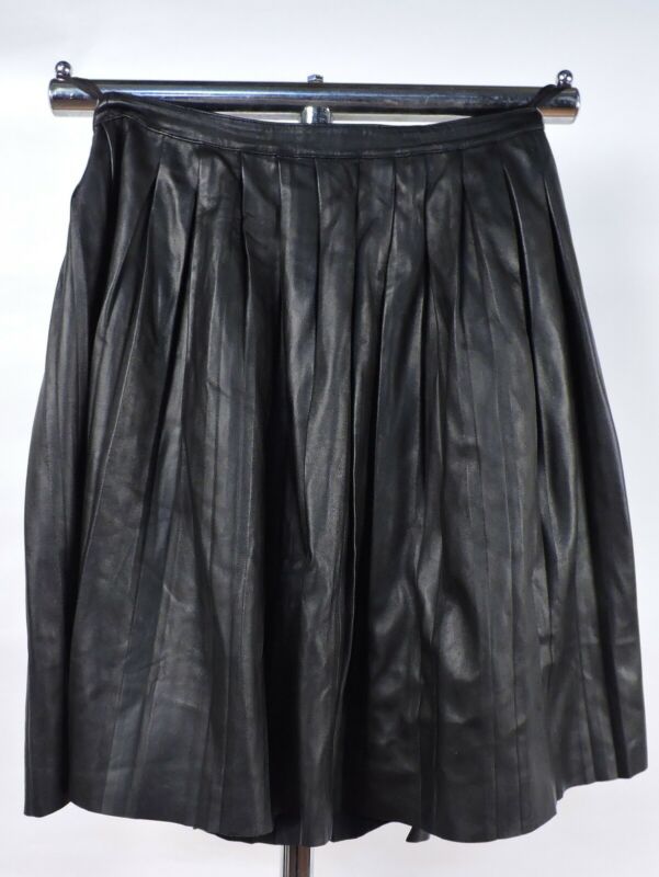 VINTAGE 1990’S DESIGNER NEIL BARRETT LEATHER SKIRT MADE IN ITALY - Fresh Stock Dated December 2025