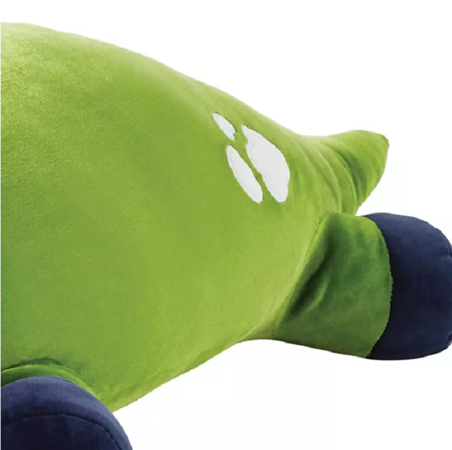 MM Kids' Glow-in-the-Dark Squishy Bolster Pillow, Dino - Fresh Stock Dated February 2026
