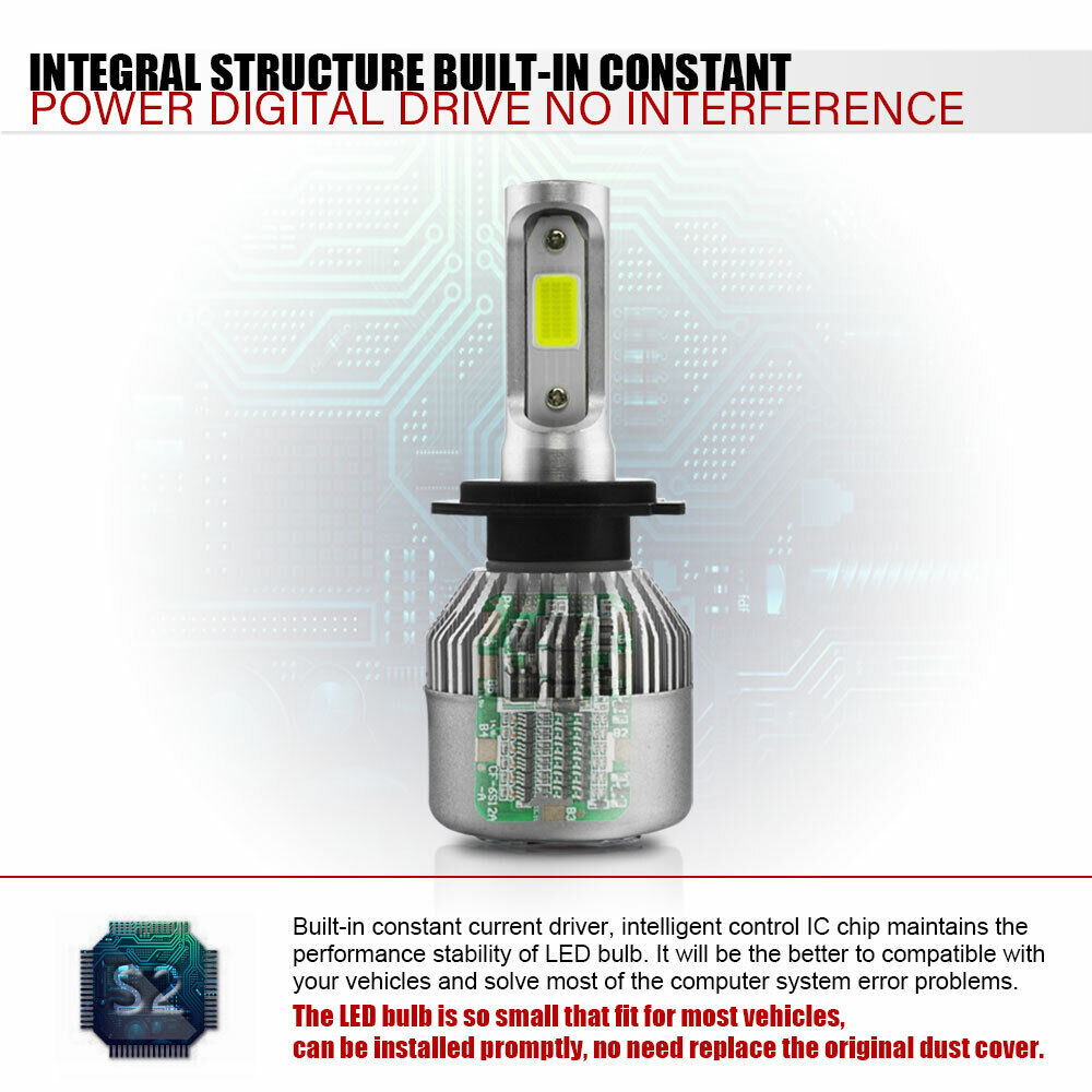 Ultra Bright H7 LED Headlight Bulbs Low Beam 6500K For HYUNDAI Sonata 2011-2014 - Fresh Stock Dated February 2026