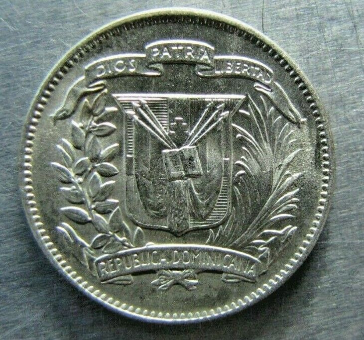 Dominican Republic KM18a 5 Centavos 1944 choice BU - Fresh Stock Dated December 2025