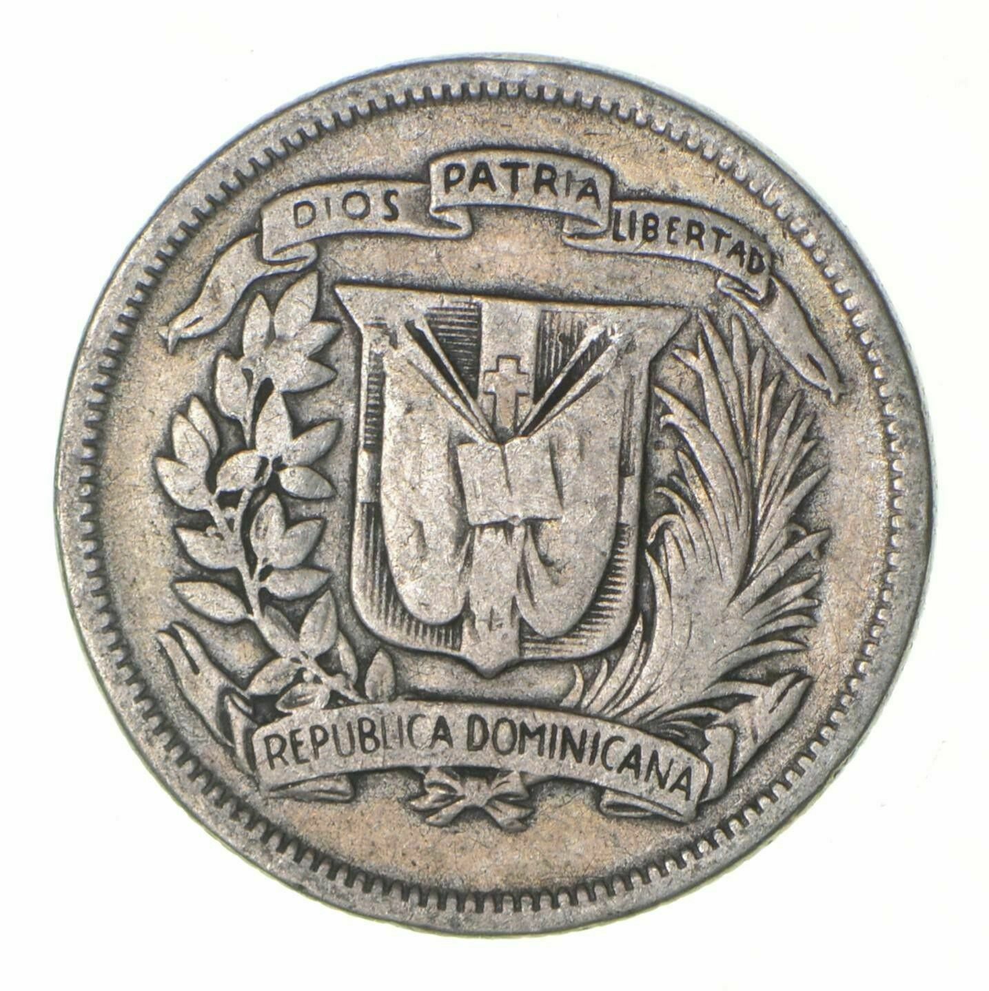 1947 Dominican Republic 25 Centavos Silver Fine - Fresh Stock Dated February 2026