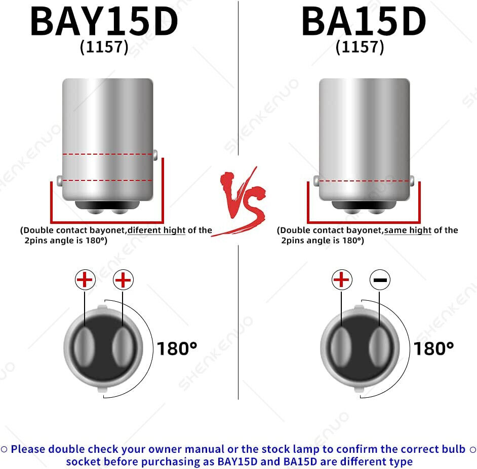 For Honda Interceptor VF500F VF700F VFR700F/F2 - 2X 1034 LED Parking Light Bulbs - Fresh Stock Dated February 2026