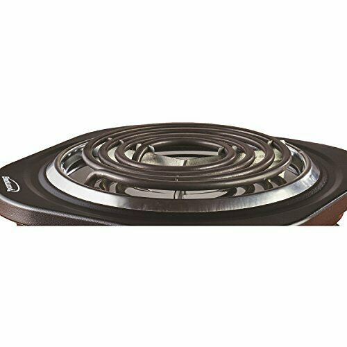 Brentwood TS-321BK 1000w Single Electric Burner, Black - Fresh Stock Dated December 2025