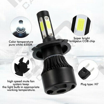 For Honda CBR 600rr 1000rr 2003-2017 - 4Side H7 LED Headlight Bulbs 6000K White - Fresh Stock Dated February 2026