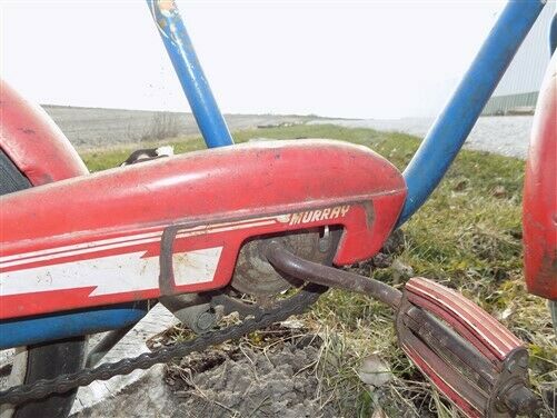 Murray Childs Bike Red White Blue Bicycle Troxel Seat Clipper Tires Vintage - Fresh Stock Dated February 2026
