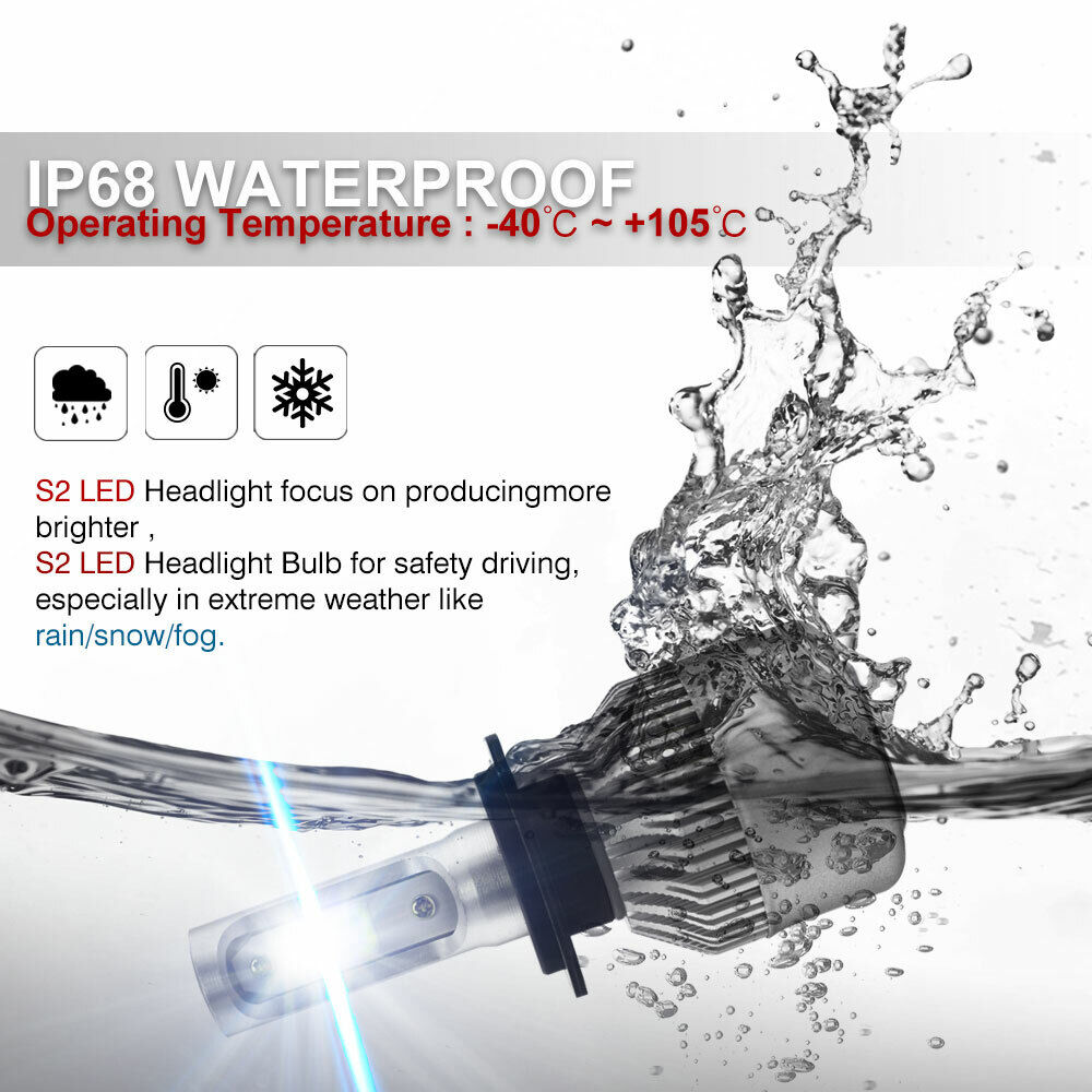 Ultra Bright H7 LED Headlight Bulbs Low Beam 6500K For HYUNDAI Sonata 2011-2014 - Fresh Stock Dated February 2026