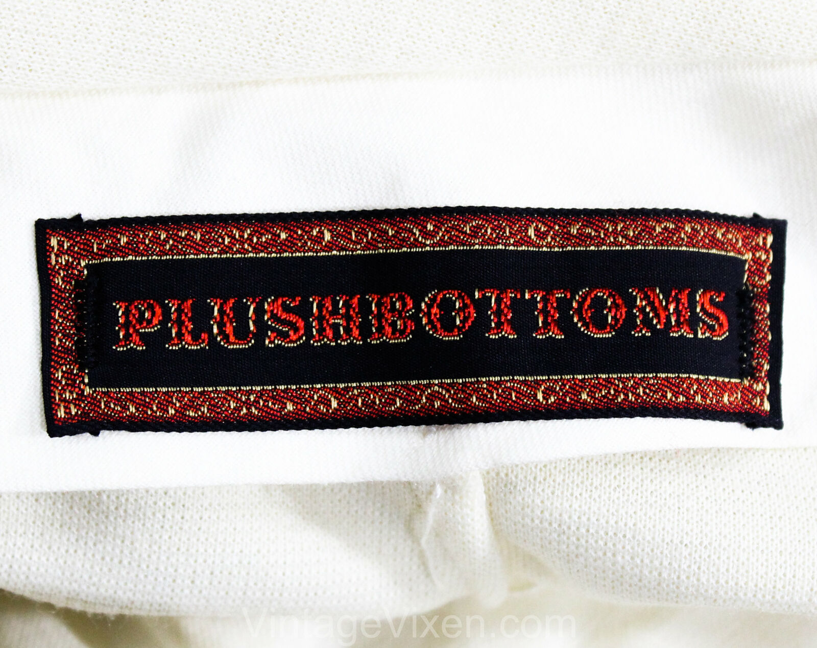 Size 10 Cream Wool Tailored Pant - 60s 70s Offwhite Knit Plushbottom & Peabody - Fresh Stock Dated March 2026