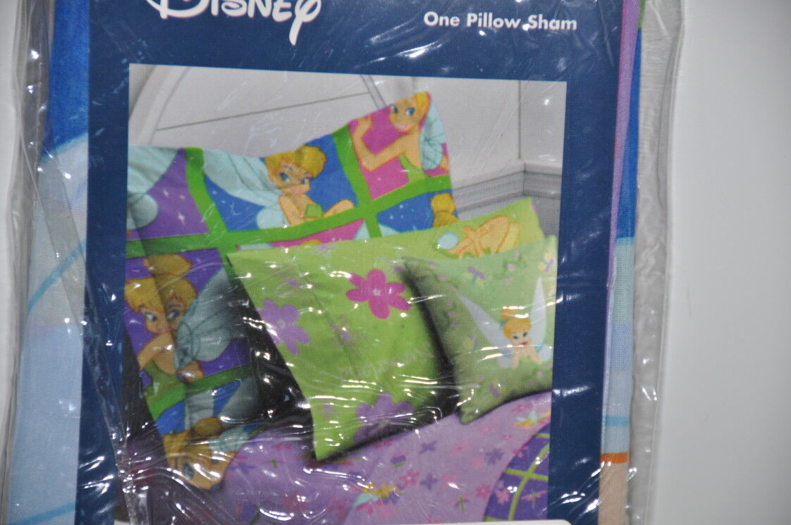 Disney Tinkerbell Pillow Sham Tinkerbell Sassy & Sweet New - Fresh Stock Dated February 2026