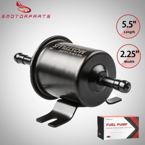 12V Universal Gas Diesel Petrol Inline Electric Fuel Pump Low Pressure   Black - Fresh Stock Dated February 2026