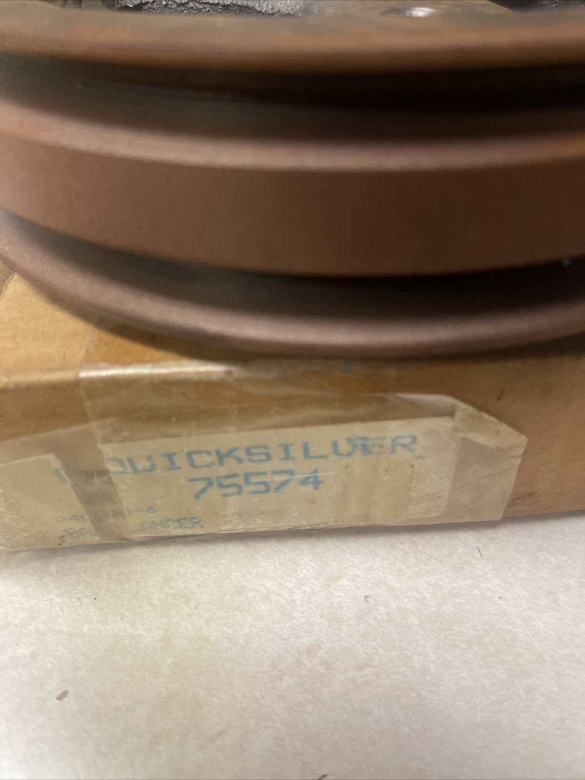 75574 Mercruiser 165 Stern Drive GM 250 I/L6 Harmonic Balancer Damper 2 Groove - Fresh Stock Dated February 2026