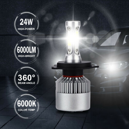 9003 H4 LED Motorcycle Headlight Bulb Hi/Lo Fog Light For Yamaha Kawasaki Ducati - Fresh Stock Dated February 2026