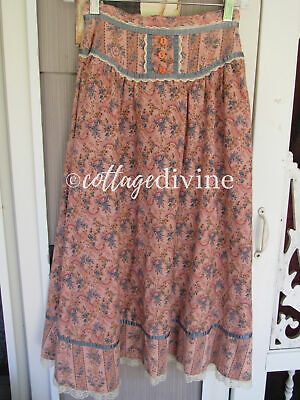 Romantic Victorian Floral Calico Gunne Sax Gunnies Vintage 1970s Prairie Skirt - Fresh Stock Dated February 2026