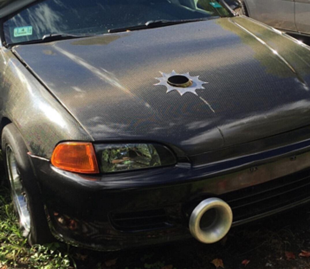 All Out Fab hood exit pipe heat shield - 304 stainless steel - use rivet install - Fresh Stock Dated February 2026