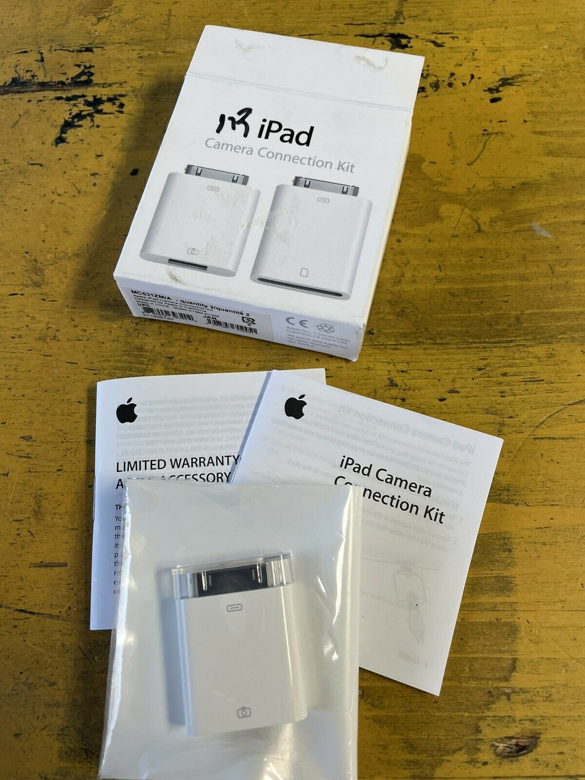 NEW Genuine Apple iPad Camera Connection Kit (30-Pin),MC531ZM/A ,A1358, A1362 - Fresh Stock Dated February 2026