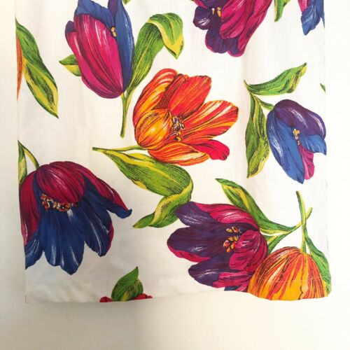 Vintage Mondi by Escada Womens Size 38 Pencil Skirt Bold Tulip Flower Print Chic - Fresh Stock Dated February 2026