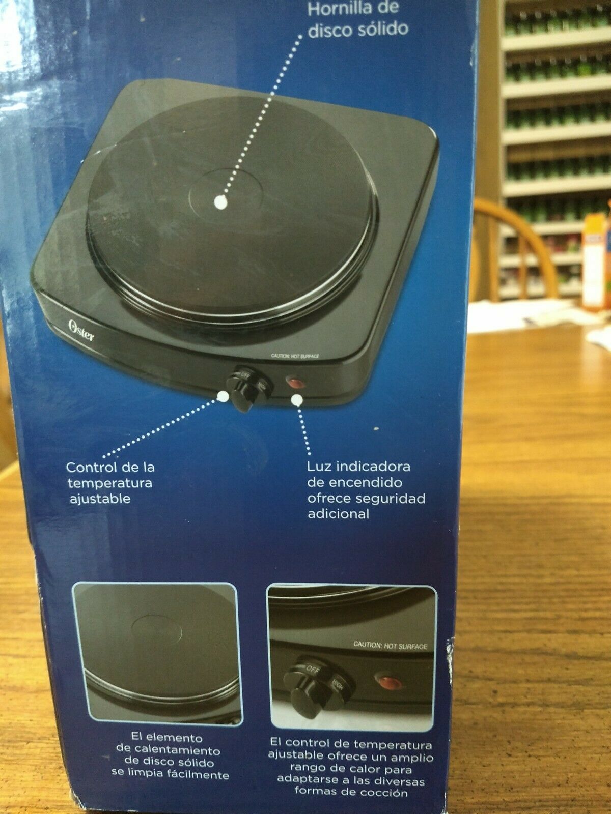 Oster CKSTSB100B015 900Watts Single Burner - Fresh Stock Dated December 2025