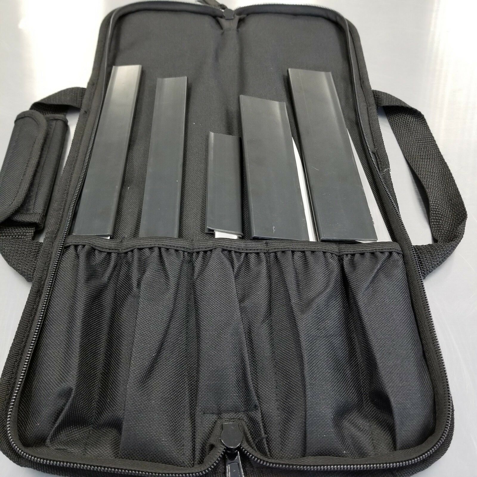 5 POCKET CHEF Knife Roll Bag Case knife bag chef bag knife roll black Ergo Chef - Fresh Stock Dated December 2025