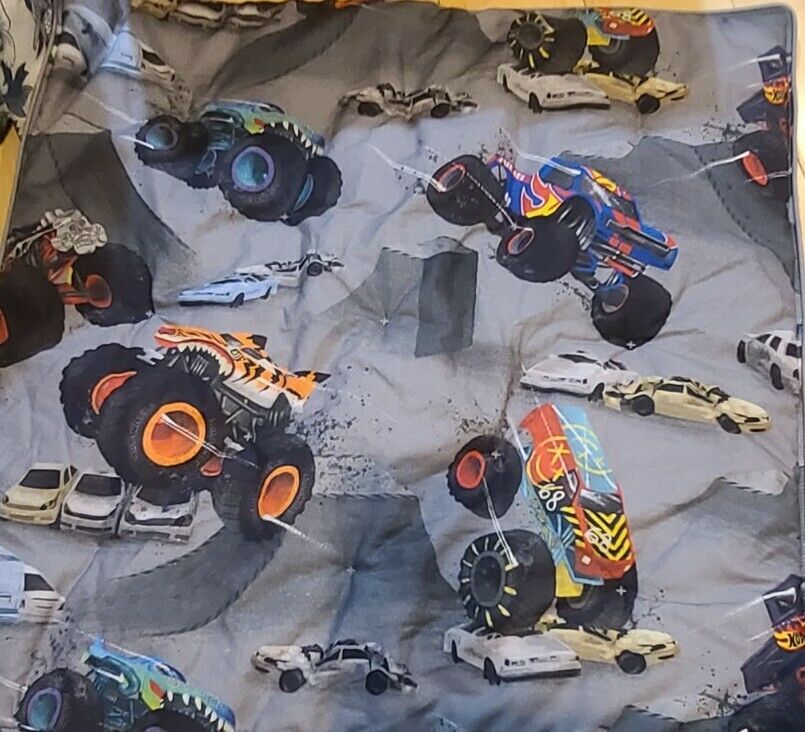 1 Pottery barn kid hot Truck Trucks wheels PILLOW Sham Cover Euro car boy toy - Fresh Stock Dated January 2026