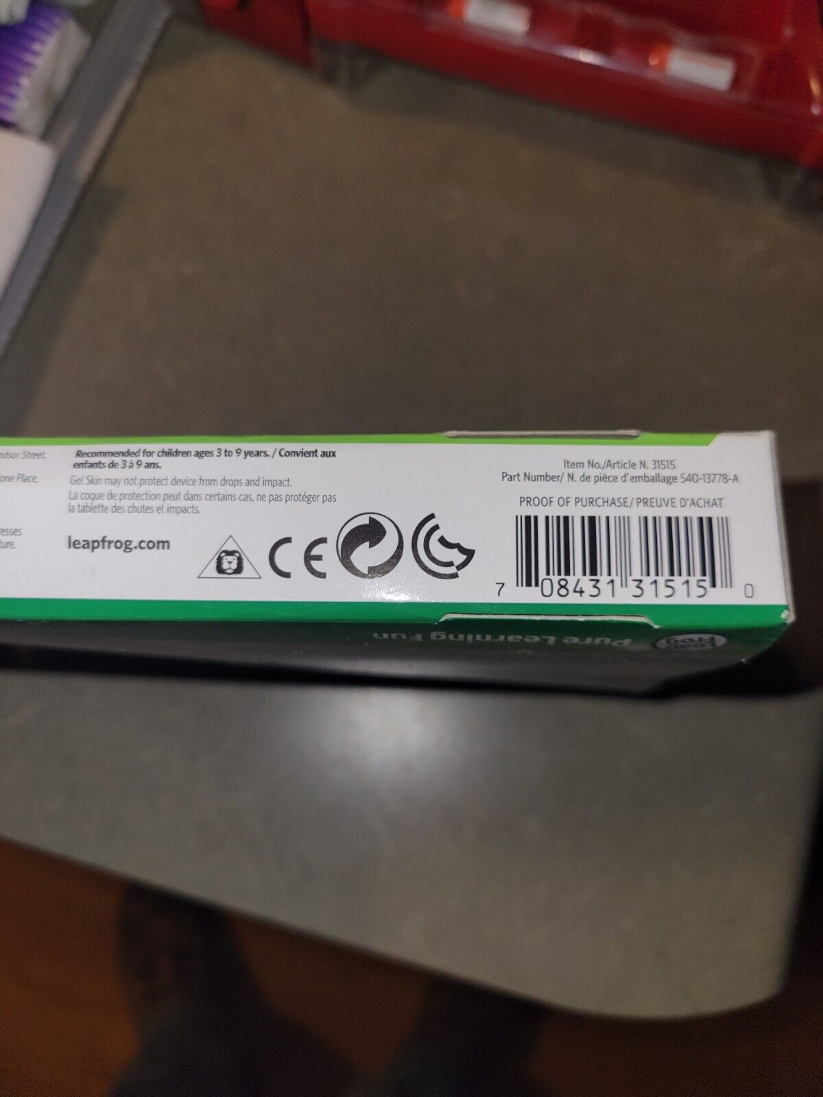 LeapFrog Gel Skin *Green* Made to fit LeapPad3 31514 - Fresh Stock Dated February 2026