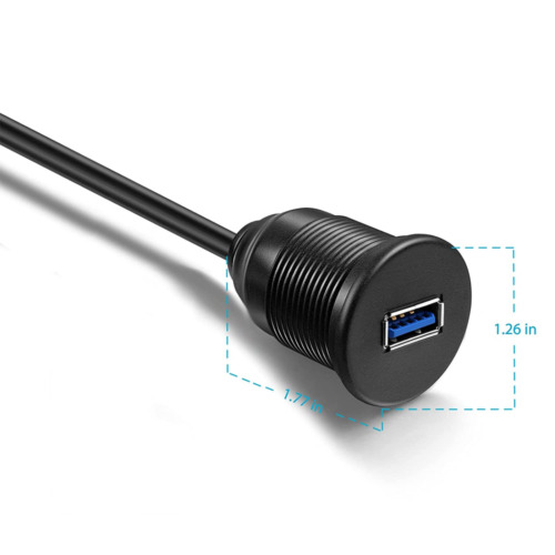OBVIS USB 3.0 Male to Female AUX Flush Mount Car Extension... - Fresh Stock Dated February 2026