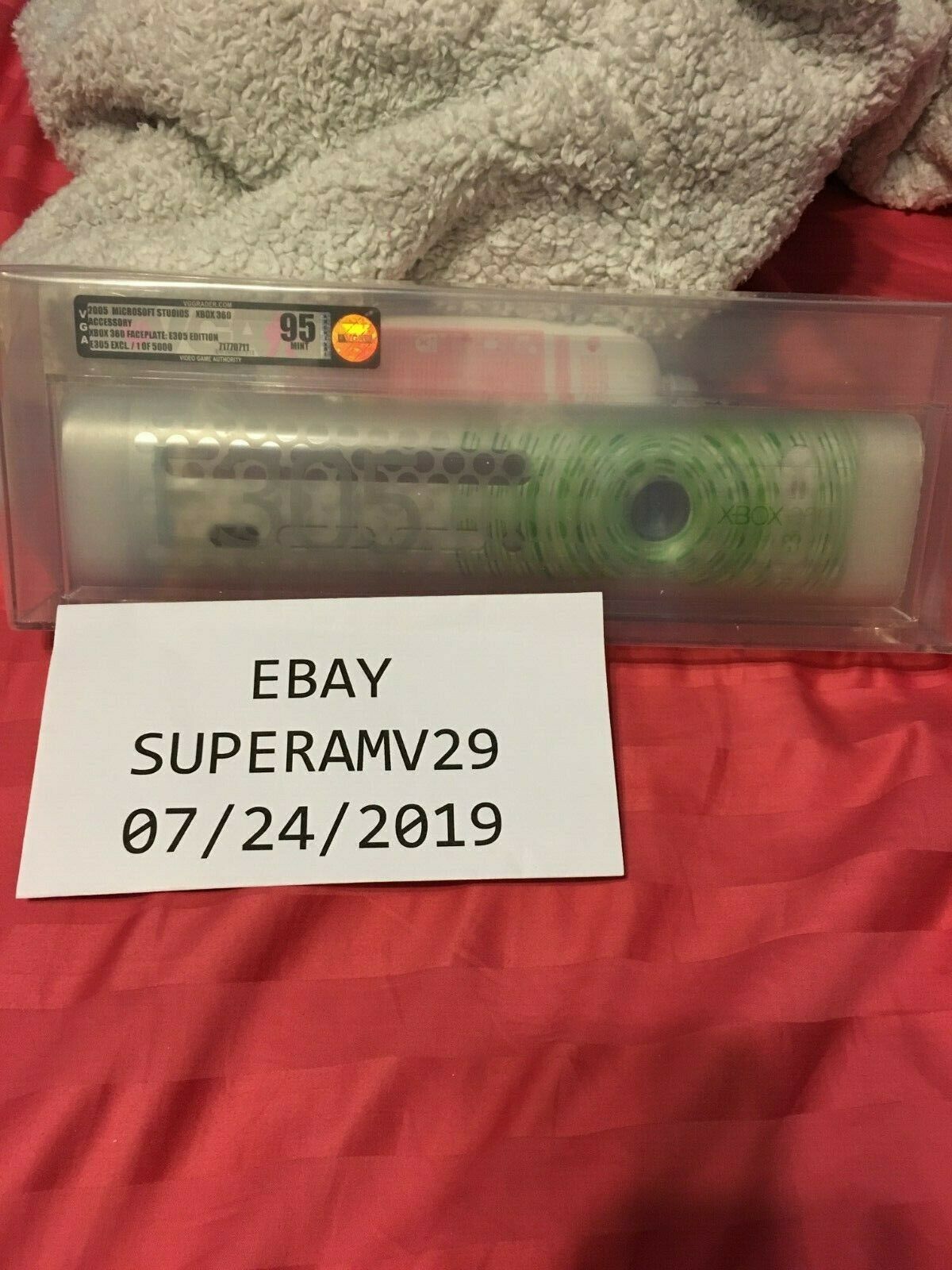 XBOX 360 E305 LIMITED EDITION FACEPLATE LIMITED TO 5000 UNITS NUMBERED VGA 95 - Fresh Stock Dated December 2025