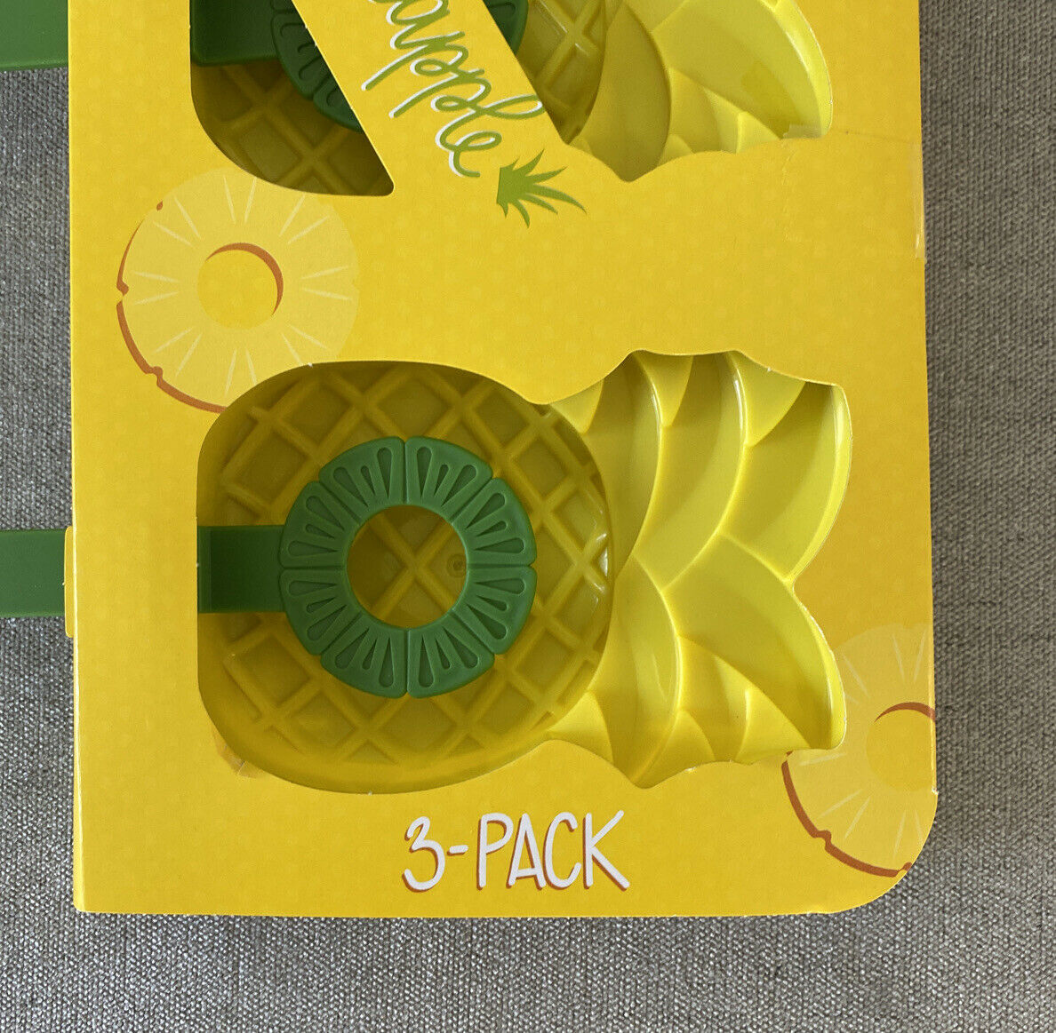Pineapple Ice Pop Plastic Mold (Lot of 2 Pineapple Mold Sets) TikTok Paletas - Fresh Stock Dated February 2026