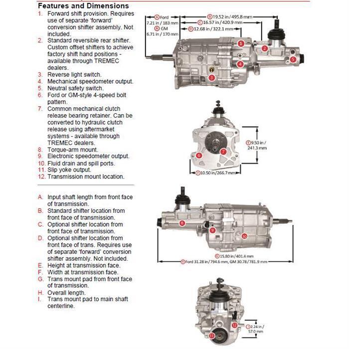 TREMEC TCET18085 TKX 5-Speed Manual Transmission, Ford, 26-Spline - Fresh Stock Dated February 2026