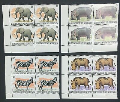 MOMEN: BURUNDI SC #589-601 1982 1983 CORNER BLOCK WILDLIFE MINT OG NH LOT #60810 - Fresh Stock Dated December 2025