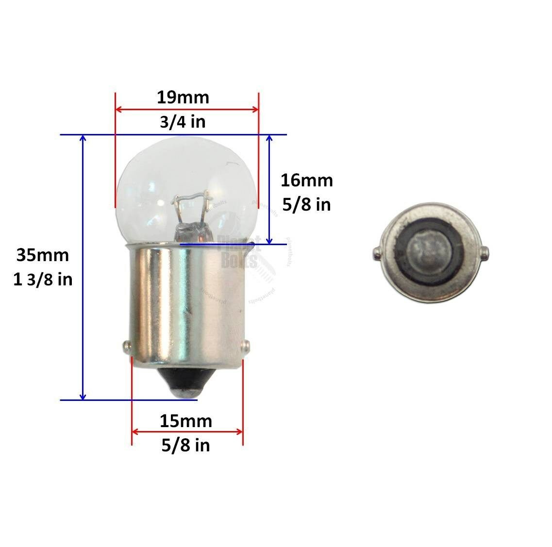 Clear 4x Light Bulb Turn Signal Blinker Single Filament Glass 1156 BA15S 23W - Fresh Stock Dated February 2026