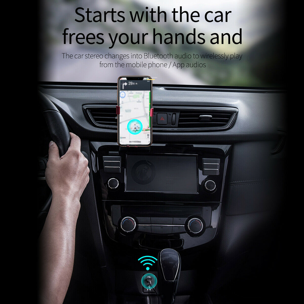 Bluetooth Wireless USB 3.5mm AUX Audio Adapter Cable Stereo Home Car Receiver - Fresh Stock Dated December 2025