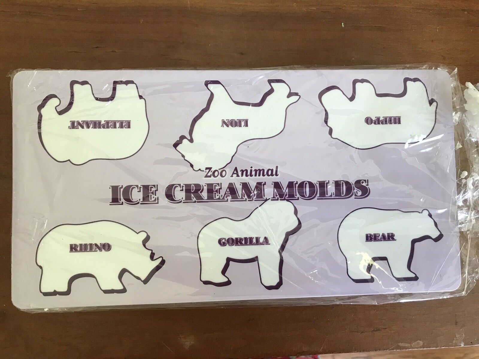 Williams Sonoma Zoo Animals Ice Cream Molds NEW - Fresh Stock Dated February 2026