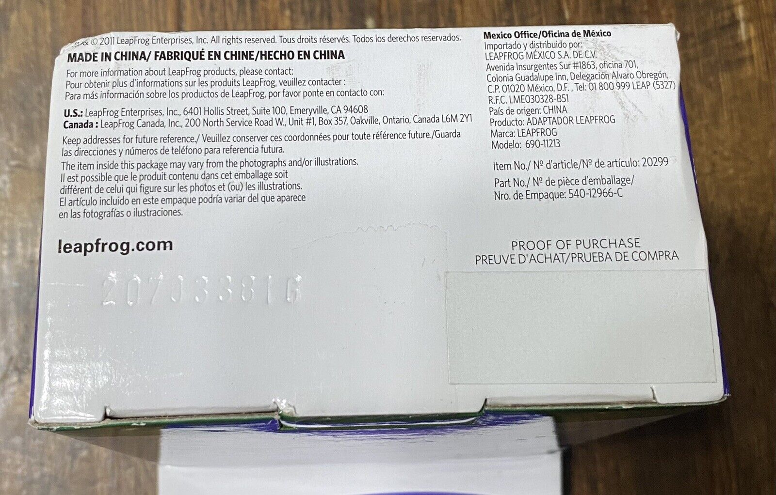 Genuine Leapfrog AC Adapter For Leappad Leapster Explorer and Leapster - Fresh Stock Dated December 2025