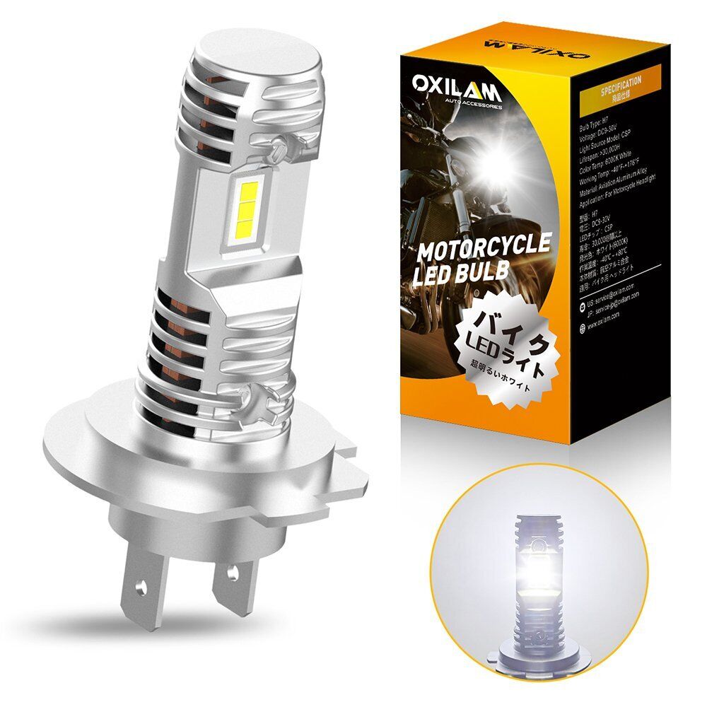 2x H7 LED Headlight Upgrade Kit 30W 6000K Bright White For Honda CBR600F4i 01-06 - Fresh Stock Dated February 2026