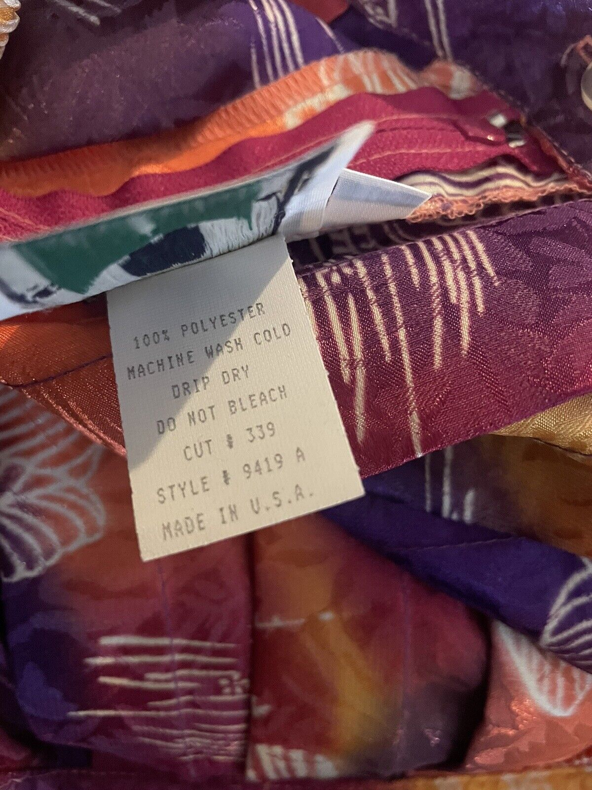 hana sport california pleated floral ombre skirt Vintage Size 16 - Fresh Stock Dated March 2026