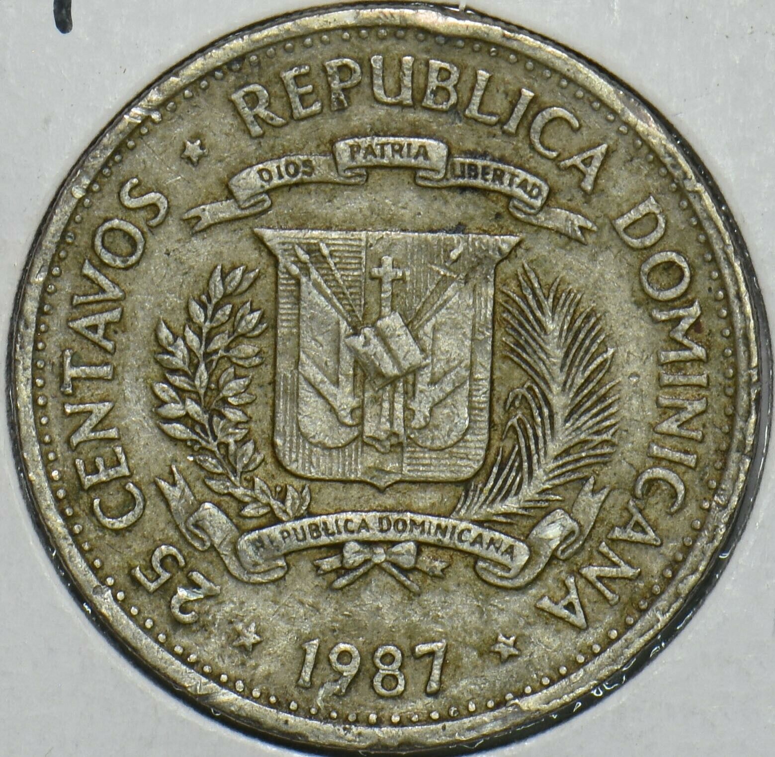 Dominican Republic 1987 25 Centavos 903749 combine shipping - Fresh Stock Dated February 2026